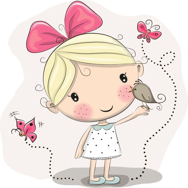 Мультяшная девочка