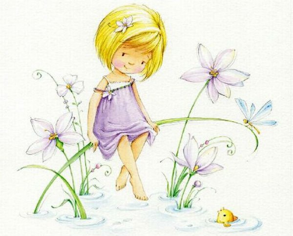 Маленькие мультяшные девочки