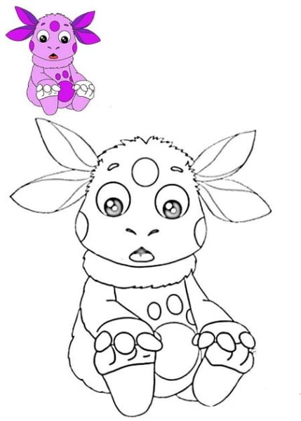 Лунтик для рисования