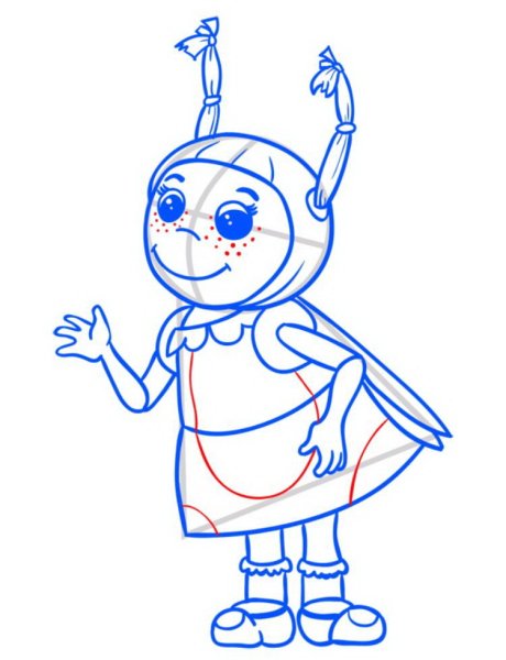 Лунтик карандашом