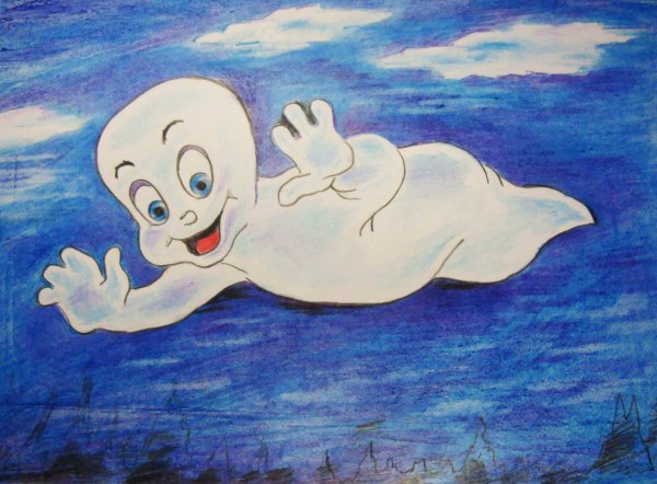 Доброе привидение рисунок