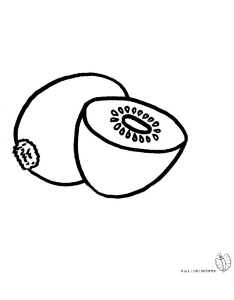 Киви для раскрашивания