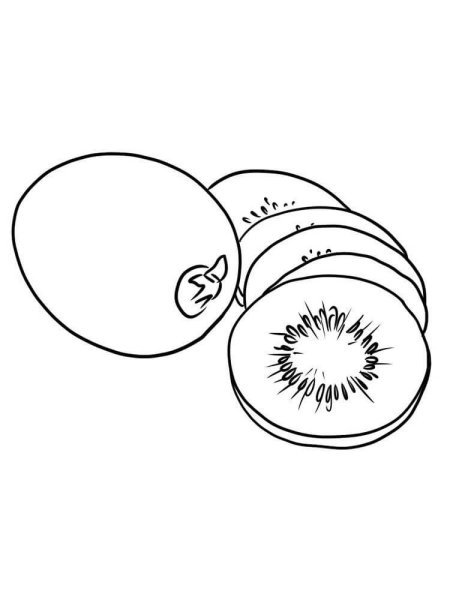 Киви раскраска для детей
