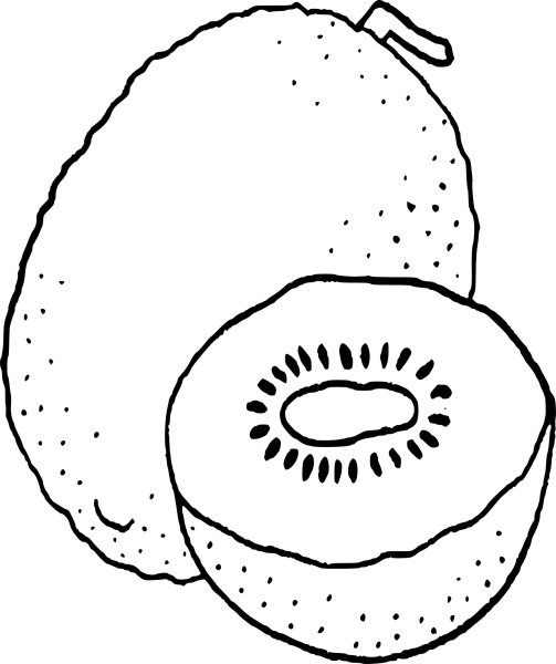 Киви раскраска для детей