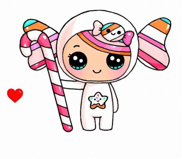 Рисунки для девочек кавайныe