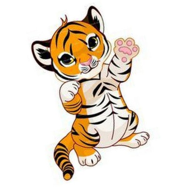 Тигр для срисовки