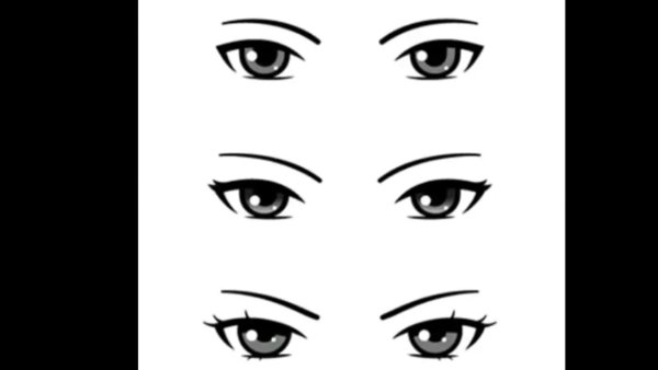 Мультяшные формы глаз