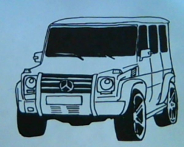 Силуэт Мерседес Гелендваген