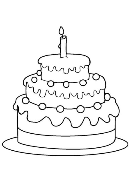 Тортик нарисованный