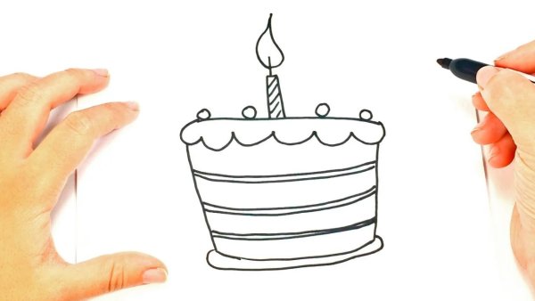 Тортик чёрно белый