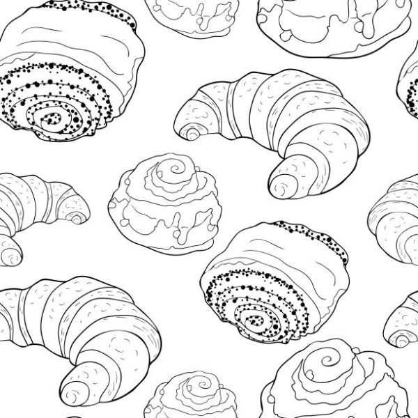 Круассан контур