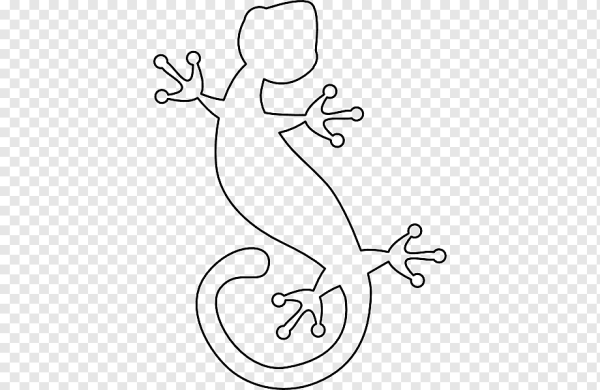 Геккон раскраска