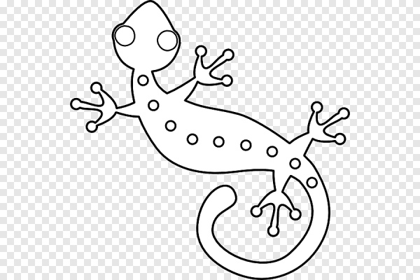 Саламандра тату черно-белая