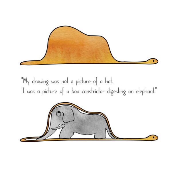 Удав съел слона маленький принц