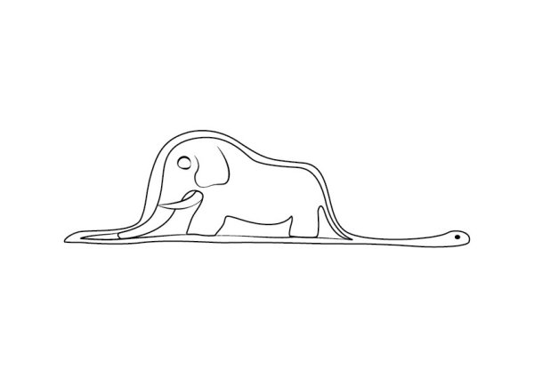 Удав съел слона маленький принц