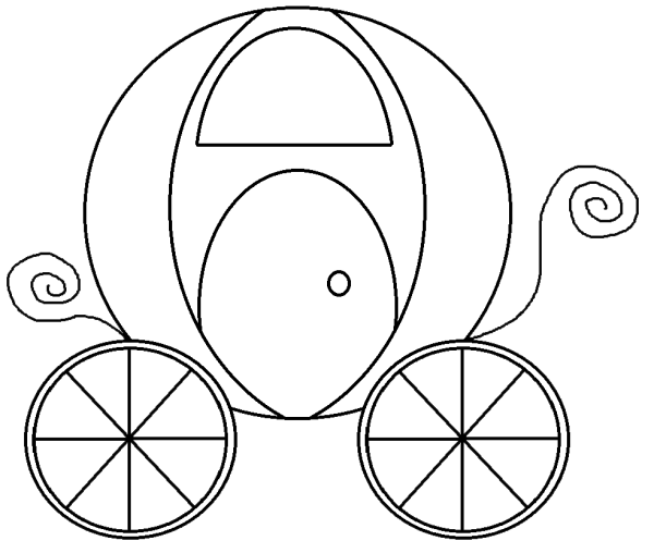 Карета для Золушки рисование