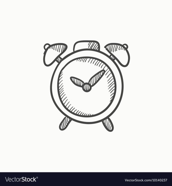 Будильник набросок