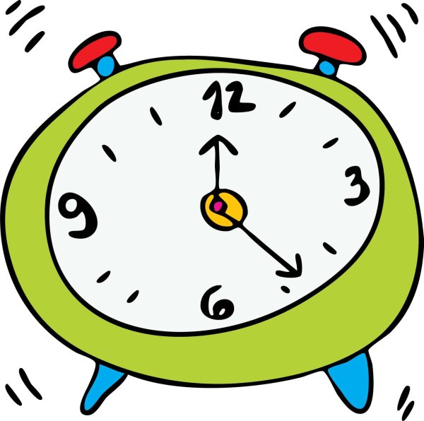 Будильник рисунок для детей