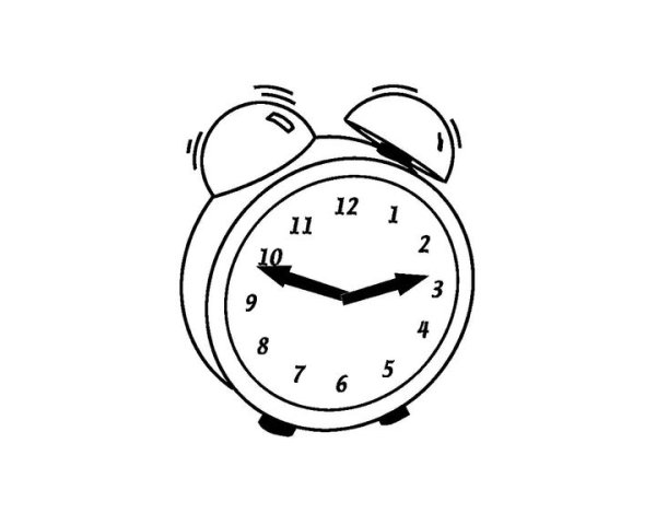Будильник трафарет