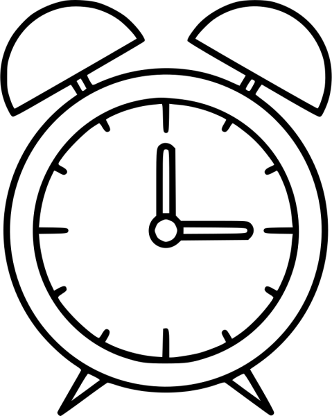 Часы раскраска