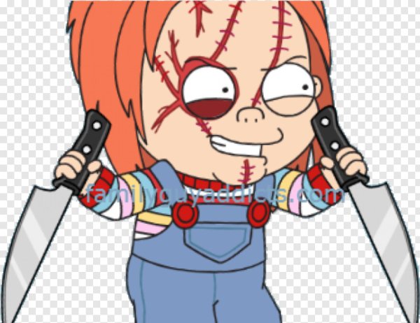 Раскраска кукла Чаки