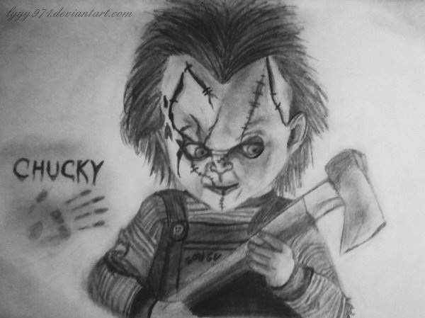 Чаки для срисовки карандашом