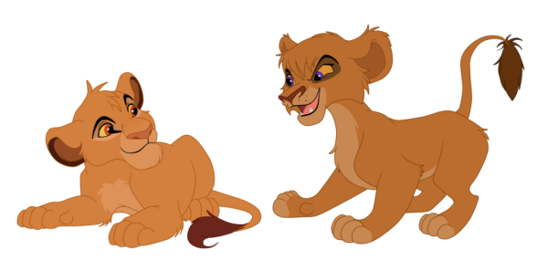 Витани Король Лев на белом фоне