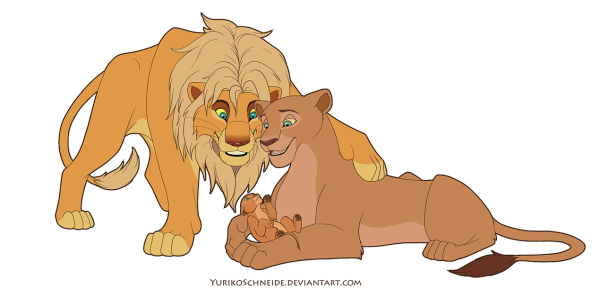 Король Лев львица и Львенок