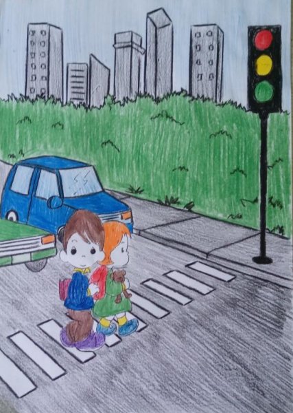 Детям знать положено правила дорожные раскраски