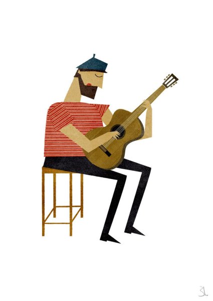 Персонажи иллюстратор музыканты