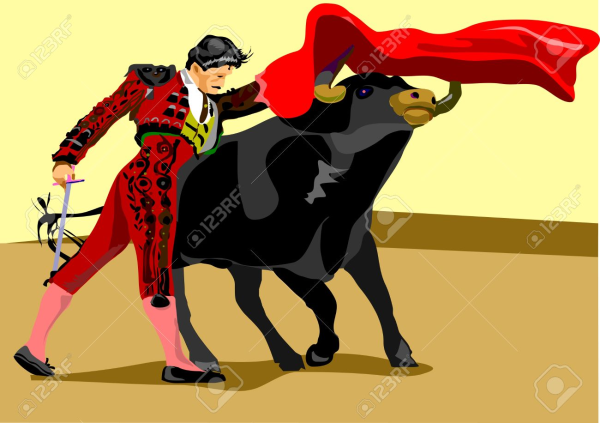 Народ Испании коррида рисунок