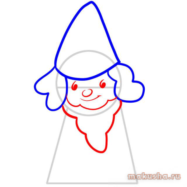Рисование маленький гномик