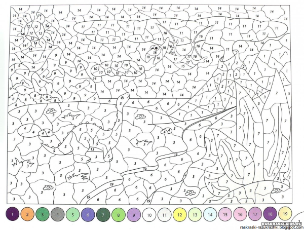 Раскраска по цифрам