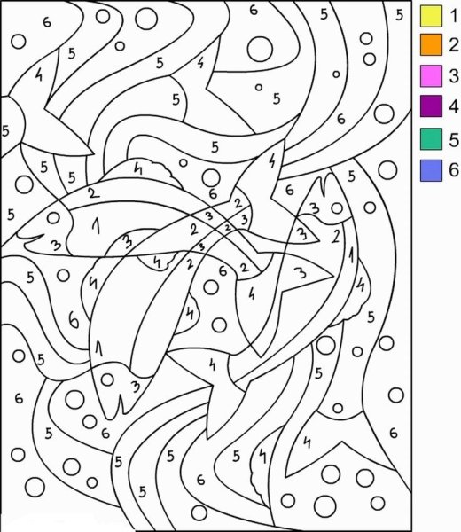 Раскраска по цифрам