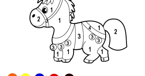Раскраска по номерам для детей