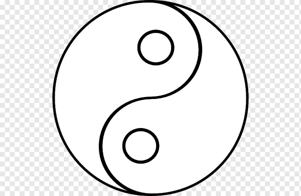 Инь Янь без цвета