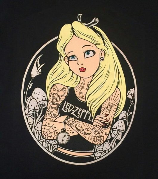 Тату Олд скул черно белые