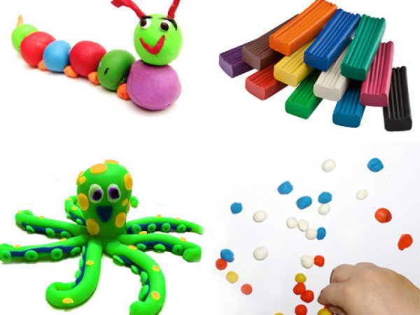 Лепка из легко пластилина для детей 3-4