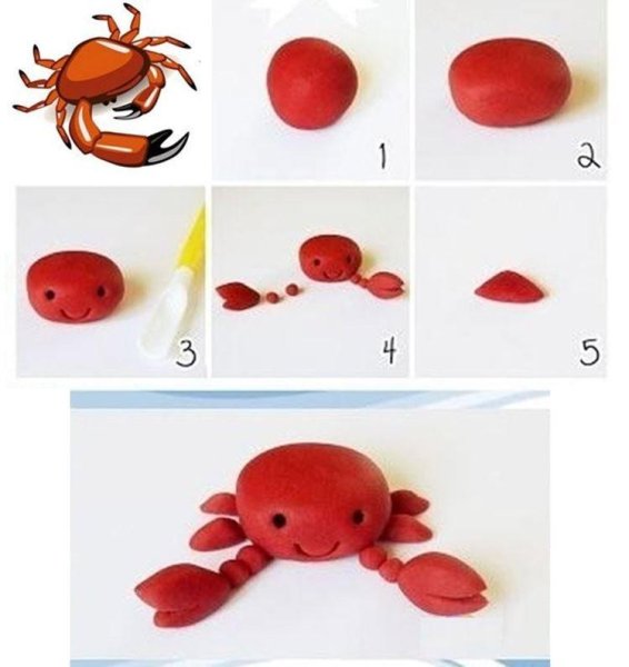 Легкая поделка из пластилина