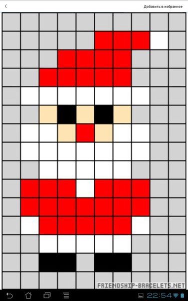 Рисунки по клеточкам новогодние