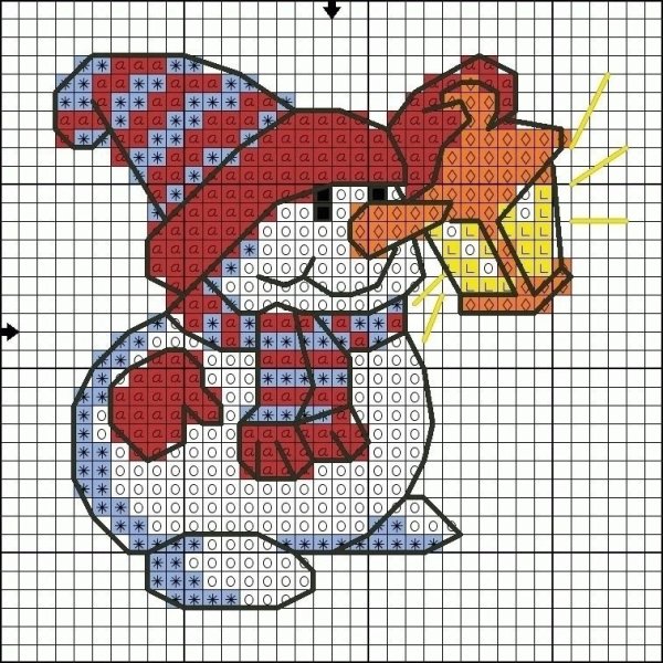 Рисунки по клеткам лёгкие