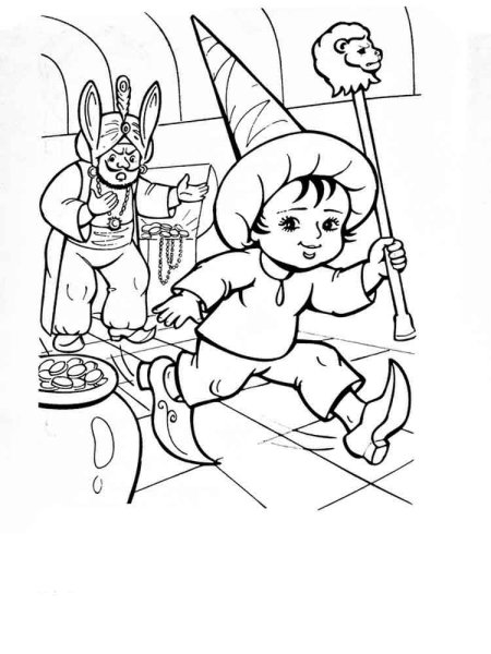 Маленький МУК раскраска