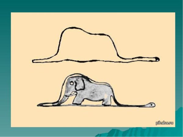 Маленький принц удав проглотивший слона