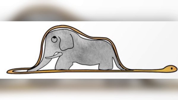 Маленький принц слон в удаве