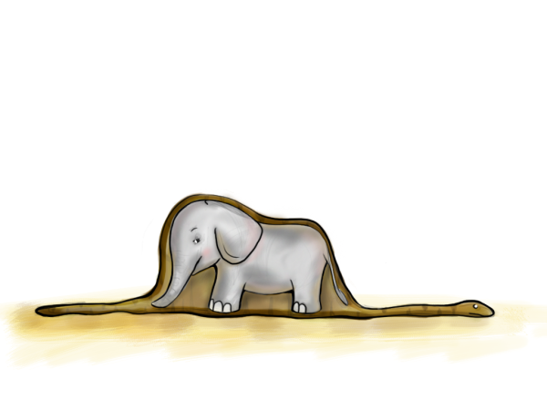 Маленький принц слон в удаве