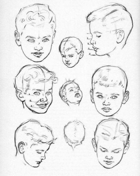 Эскиз головы человека