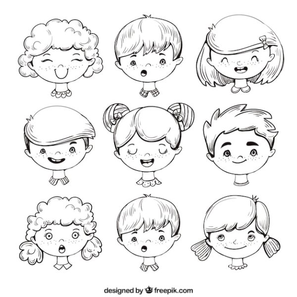 Мордочки детей