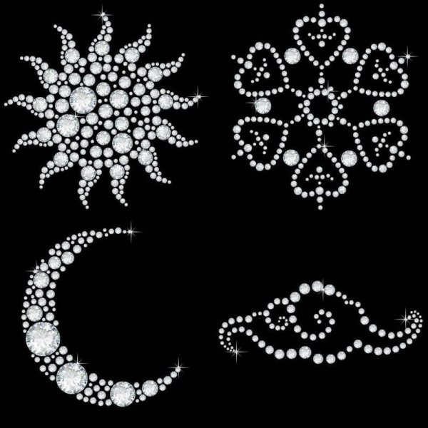 Орнамент стразами