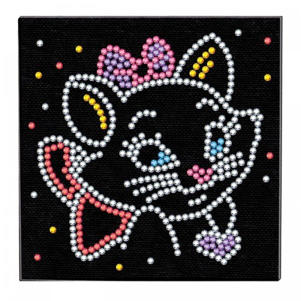 Узор из цветных страз