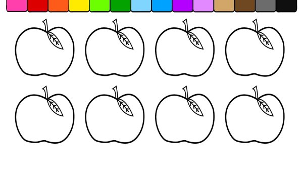 Аппликация яблоко